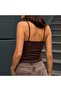 Women's Front Detailed Rope Strap Crop Blouse