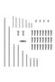 Alto Saxophone Accessory Set 16 Threaded Shaft Rods + 32 Small and Large Screws + 1 Tapered Shaft... - 8
