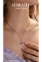 Colorful Stone Dancing Ballerina Steel Necklace - 2