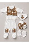 Baby Boy Newborn 5-Piece Bow Tie and Suit Set with Details Hospital Release - 4
