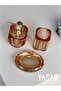 Clarion Acrylic Bathroom Set Amber 3 Pieces - 4