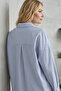 3900 Oversize Long Basic Shirt - V. Indigo - 4
