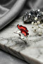 Storm Cloud Stylish and Modern Design Minimal Adjustable Women's Ring