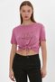 Printed Lace-Up T-Shirt (B22-24300) - 2