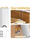 Laundry Rack,Foldable Wall Mount,Collapsible Octopus Shape,Space Saving,Solid Wooden,with 7 Hanging Rods,for Indoor Use - 5
