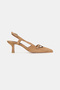 Women's Mink Suede Genuine Natural Leather Shoes, Size 35-41, Open Back, Thin Heels - 5
