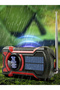 Red Emergency Radio Hand Crank Solar 5000mAh, IP65 Waterproof Dustproof Bluetooth 5.3 Portable AM/FM - 8