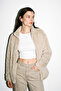 Women's Oversize Zippered Teddy Plush Cardigan - 2