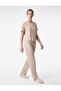 Comfortable Fit Crew Neck Short Sleeve Pajama Set - 3