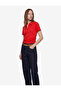 Modal Fabric Buttoned Short Sleeve Draped Polo Collar T-Shirt - 2