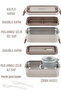 2000 ml 2-Layer Stainless Steel Soup Bowl Bento Lunch Box New Generation Lunch Box -Fflbox01 - 5