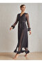 Lace Trim Bridal Night Gown with Belted Robe - 8