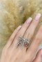 Ring with a Pink Spider Figure on a Spiderweb – Symbol of Strength, Patience, and the Elegant Mystery