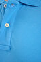 Men's slim fit premium series 100% cotton soft mercerized blue polo collar t-shirt - 7