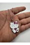 Hello Kitty Standing Heart Figured Necklace – Cute Character Jewelry with 60 cm Chain - 2