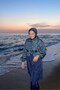 Patterned Hijab Swimsuit Set of 3 Blue - 2