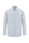 Non Iron Slim Fit Long Sleeve Cotton Shirt - Classic Patterned