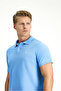 Polo Neck Slim Fit Embroidered 100% Cotton T-Shirt - 4