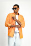 Long Sleeve Regular Fit Button Collar Linen Look Sports Cotton Shirt - 4