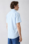 Short Sleeve Regular Fit Pocketed 100% Cotton Linen Look Shirt - 4