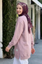 Etiket Detail Basic Dusty Rose Tunic - 2