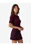 Buttoned Short Sleeve Polo Neck Knitwear Sweater - 2