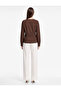 Slim Fit Buttoned Long Sleeve V-Neck Poplin Shirt - 3
