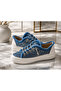 Stone Detailed White Sole Women's Sneaker - 4