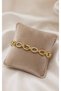 Women's Gold Color Stone Chain Bracelet – Stylish and Elegant Design with Zircon Stone Detail