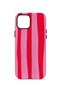 iPhone 12 Vorian Dual Layer Case Raspberry Bold Stripe - 4