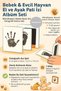 Baby & Pet Hand Foot Paw Izi Memory Album Print Set Inkless Baby Black Kit - 3