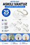 25 Pieces Large Size Hanging Suction Cups 4 cm Transparent Plastic Hook Suction Cups