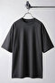 Men's Smoked Crew Neck Plain Basic Unprinted Oversize Salas T-Shirt - 6