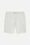 Men's Gray Comfort Fit Tie-Waist Shorts