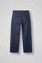 Men's Baggy Fit Contrast Stitched Jean Trousers Navy Blue - 2