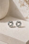Spiral Knot Earrings Gold Silver Color Minimal Stylish Daily Use 1.5 cm - 7