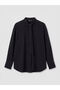 Anthracite Tie Detailed Women's Shirt Tunic - 5