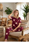 طقم بيجامة ميلان قصير الأكمام منقوش