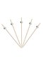 Set of 100 Pearl Ball Toothpicks Gold Silver 12cm Bamboo Cocktail Presentation Toothpicks Party Catering - 8