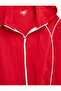 Zippered Hooded Long Sleeve Crinkle Parachute Sports Jacket - 6
