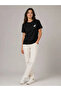 Minimal Moose Logo T-Shirt Crew Neck Short Sleeve Summer T-Shirt - Black - 2