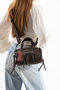 Pendant Detailed Flow Women's Crossbody Bag Brown - 2