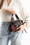 Pendant Detailed Flow Women's Crossbody Bag Brown - 3