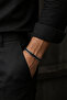 Men's Stainless Steel Bracelet with Black Detail Chain Model Modern Stylish Durable Design - 3