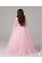 Girl's Pink Princess Dress with Bow Detail, Girl's Graduation Dress, Evening Dress - 2