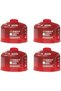 Camping Gas 230g x 4pc-Butane Propane Mix Canister-Screw type| Threaded EN417 Gas Cartridge for Camping Stove, Portable Burner, Hiking, BBQ, Backpacking & Outdoor Cooking | All Season Fuel Can