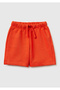 Boy's Red Back Pocket Logo Sweat Shorts