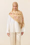 Watercolor Cotton Viscose Shawl - Pink Yellow