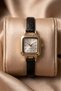 Bonitte Women's Watch Gold Square Case |   Crystal Detailed Old Money Black Leather Cord Luxury Elegant Wristwatch 2026 - 2