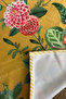 40X140Cm Woven Stain Resistant Printed Thai Feather Fabric Table Cloth Decorative Runner Washable - 5